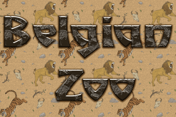 Belgian Zoo: A Playful Sans Serif Display Font