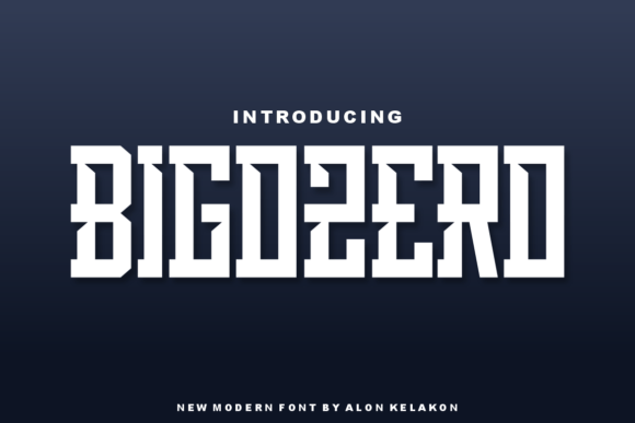 Bigozero Display Font for Bolder Web Designs