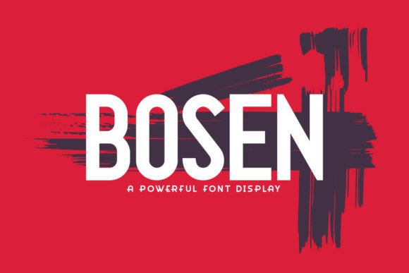 Bosen Font: A Modern Display Typeface for Small Business Branding