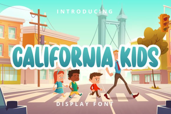 California Kids: A Playful Display Font for Digital Creators