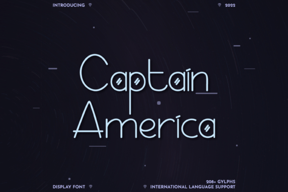 Captain America: A Modern Display Font for Bold Branding