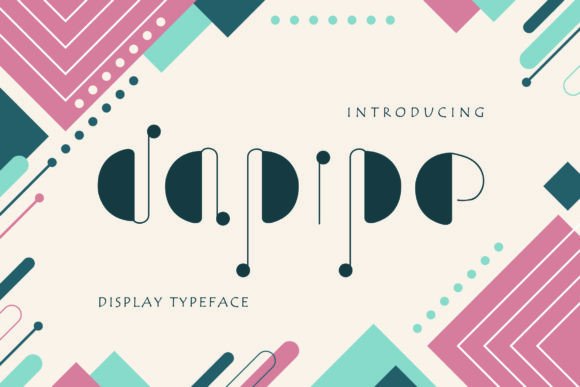 Dapipe: A Playful Display Font for Handmade Creators