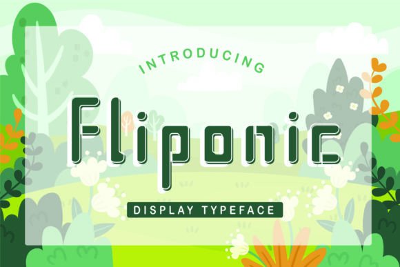 Fliponic: A Playful Urban Display Typeface for Scroll-Stopping Campaigns