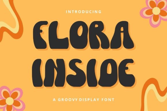 Flora Inside: A Retro Display Font for Handmade Charm