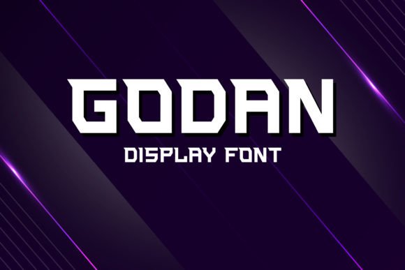 Godan: A Cool Modern Display Font for Makers