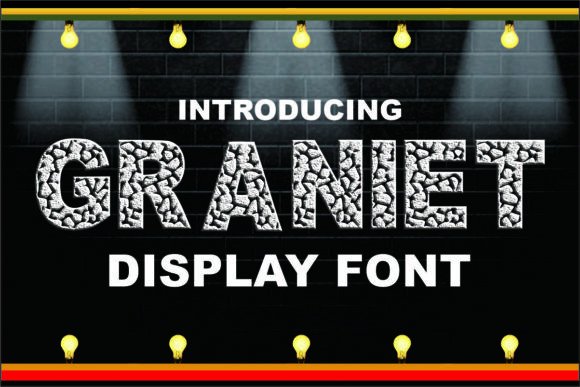 Graniet: A Creative Display Font for Marketing Visuals