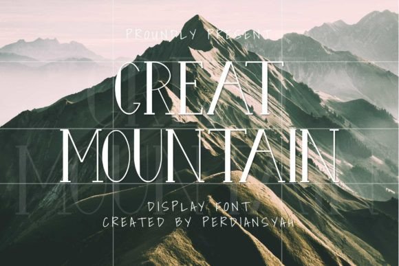Great Mountain: A Fresh Display Font for Small Business Branding