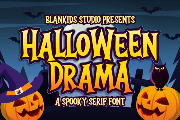 Halloween Drama: A Spooky Display Font for Business Branding