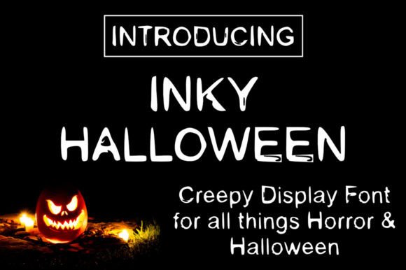 Inky Halloween: A Playfully Spooky Display Font for Makers