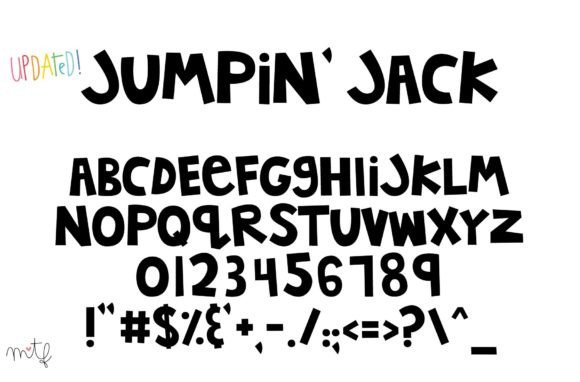Jumpin Jack: A Bold Cartoon Display Font for Marketers