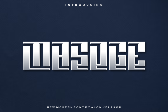 Masoge: A Modern Display Font for Editorial Design