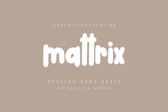 Mattrix: A Bold Display Font That Cuts Through the Feed