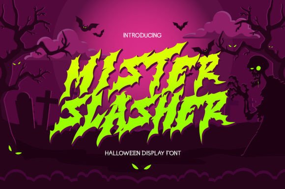Mister Slasher: Horror Display Typeface for Web Design