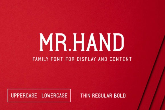 Mr. Hand Font: The Modern Family Typeface for Makers