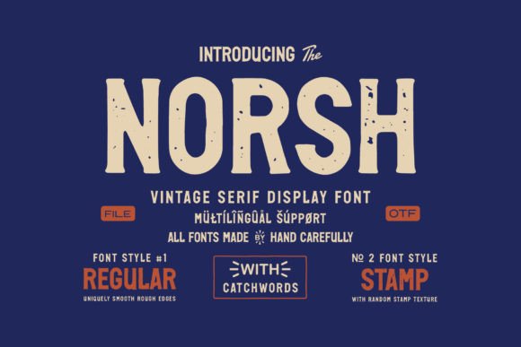 Norsh Brings Quiet Drama to Display Typography