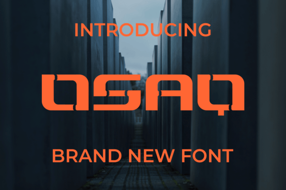 Osaq: A Bold Display Font for Editorial Design