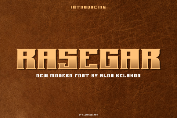Rasegar: A Modern Display Font for Editorial Impact