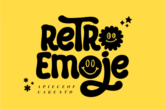 Retro Emoje: A Playful Display Font for Memorable Brand Visuals