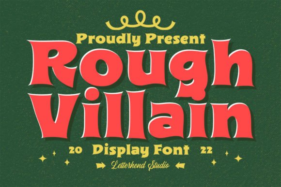 Rough Villain: The Playful Display Font for Bold Brand Visuals