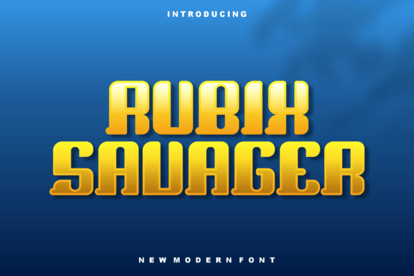 Rubix Savager: A Refreshingly Bold Display Font for Brand Design