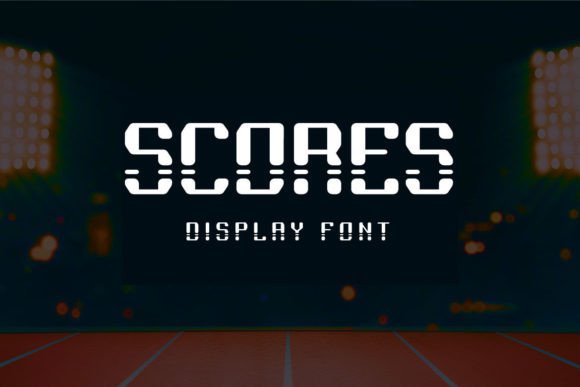 Scores: A Strong Sport Display Font for Everyday Branding