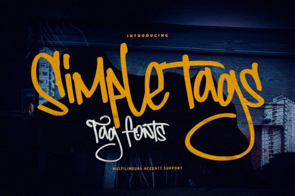 Simple Tags: A Natural Display Font for Campaign Design