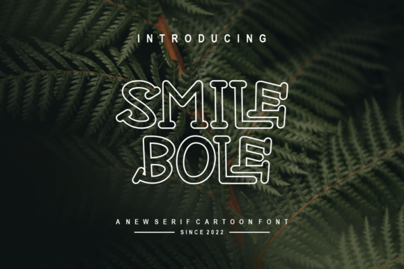 Smile Bole Display Font for Crafters and Small Shops