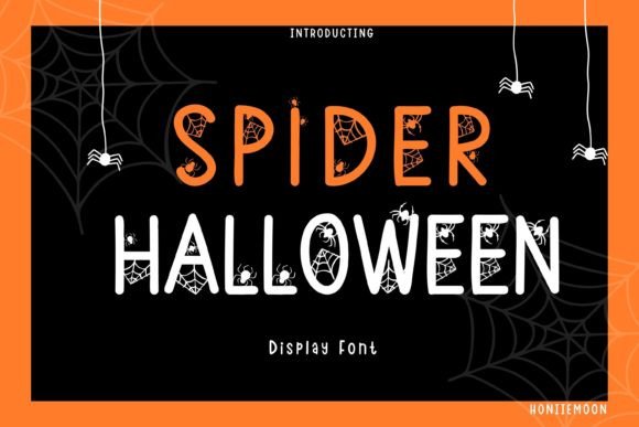 Spider Halloween: A Playful Display Font for Digital Branding