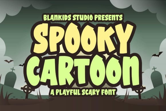 Spooky Cartoon: A Playful Display Font for Digital Brands