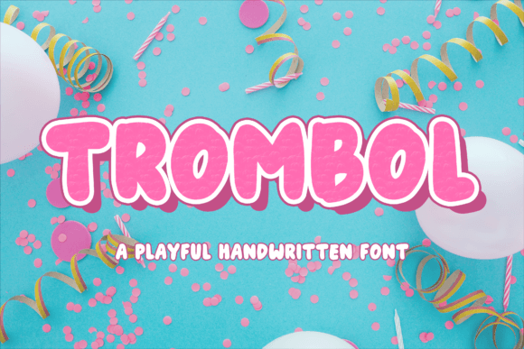 Trombol Display Font for Lively Editorial Design