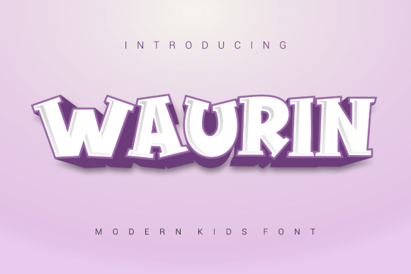 Waurin: A Playful Display Font That Brings Handmade Projects to Life