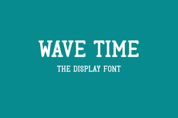 Wave Time: A Cheerful Display Font for Playful Branding