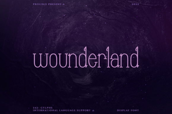 Wounderland: A Display Font for Editorial Design